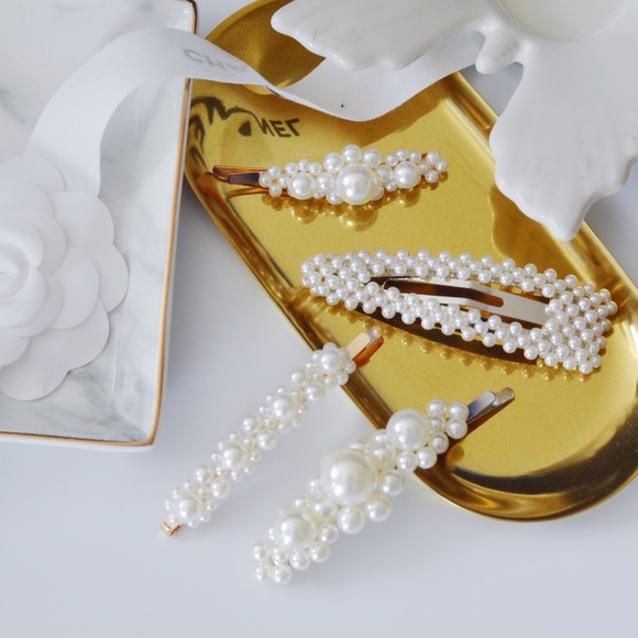 Accessories - One piece Retro Pearl Hair Pins Clips Barrettes
